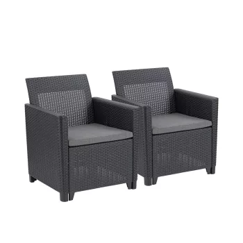 Claire duo műrattan kerti fotel