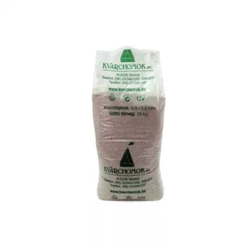 Kvarchomok, 0,5-1,2 mm homokszűrős vízforgatóhoz 25 kg