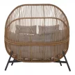 HOLAND rattan dupla kosárfotel bézs