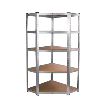 Nagy teherbírású sarokpolc 180x70x40-40 cm 175 kg króm
