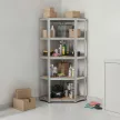 Nagy teherbírású sarokpolc 180x70x40-40 cm 175 kg króm