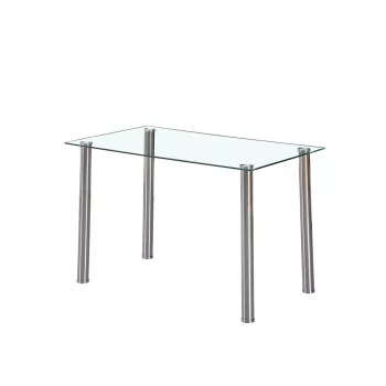 Berna 120 cm szögletes üveg étkezőasztal